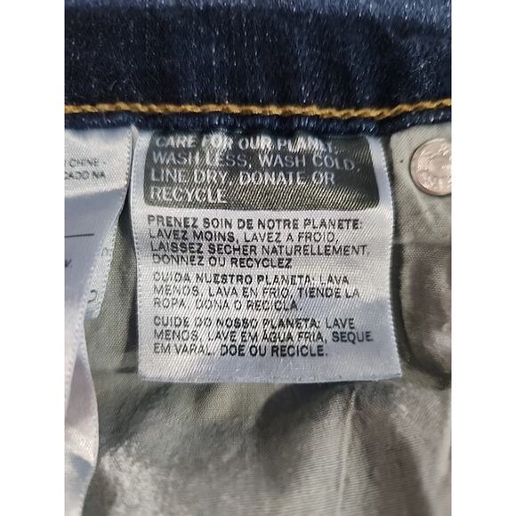 Levis Women's 505 Jeans Straight Size 16 Medium Wash Stretch Pants - Picture 10 of 11